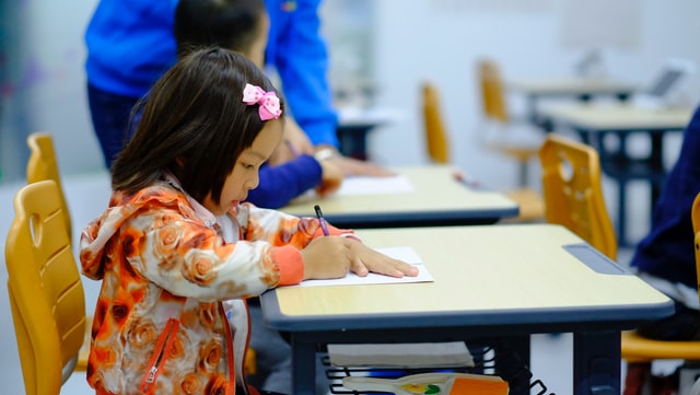 Children practicing social skills in group setting